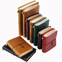 Agenda de voyage TN en cuir véritable de vachette, fait main, créatif, en cuir Crazy Horse de première qualité, carnet rétro durable