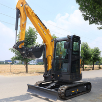 Mini-excavatrice professionnelle Derette RT35 de 3,5 tonnes avec moteur Yanmar Kubota, petite pelle sur chenilles, machine hydraulique à vendre