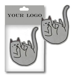 Private Label Customized Design Die-cut Shaped Paper Funny Car air Freshener - Product Image 3