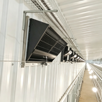 Nueva Ventana de Ventilación de PVC para Gallineros y Granjas de Cría, Resistente a Altas Temperaturas, Ventana Pequeña de Refrigeración