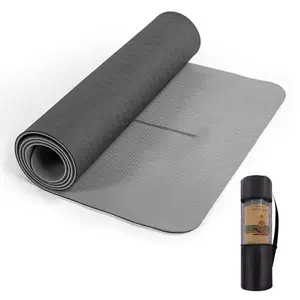 Wholesale Eco-Friendly TPE Thick Yoga Mats With Custom Logo Manufactured With Own Bag