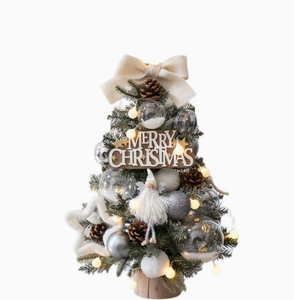 DAMAI - Mariposas Navideñas al por Mayor para Decoración de Mini Árboles de Navidad con Base de Madera Maciza para Adornos de Decoración del Hogar - Product Image 5