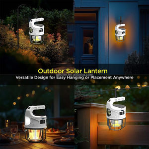 Linterna LED de Supervivencia Portátil, Carga Dual Solar y USB, Banco de Energía Integrado, Resistente al Agua IPX4, Luz para Tienda de Campaña, para Emergencias al Aire Libre - Product Image 3