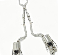 Système d'échappement UML pour Lexus RC F 5.0L V8 en acier inoxydable, avec silencieux arrière à clapets, finition polie miroir, système en X et commande à distance
