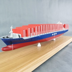 O.A.S Tùy Chỉnh 65Cm Container Tàu Mô Hình Nhà Máy Hậu Cần Hiện Nay Đánh Bóng Maple Kỹ Thuật Đẹp Hàng Hóa Tàu Mô Hình - Product Image 1