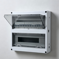 Boîtier de distribution extérieur HT Model à double couche transparente avec couvercle rabattable, 110V 20A, 8 prises, étanche, pour alimentation électrique