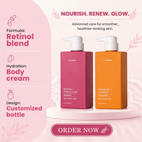 Crème Corporelle Éclaircissante et Raffermissante à l'Huile d'Argan et au Rétinal pour Rides, Cellulite, Peau Crépée et Teint Irrégulier