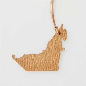 Pendentif en forme de carte du Moyen-Orient transfrontalier en cuir PU, breloque de sac, souvenir de voyage, étiquette de bagage, porte-clés - Product Image 6
