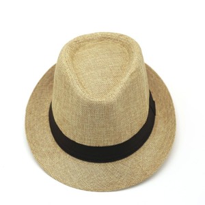 Fedora Hat Polyester/Cotton Solid Color Wide Brim Unisex Casual Outdoor Spring Summer <b>Sunscreen</b> Breathable Windproof - Product Image 4