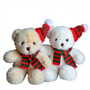 Peluche a forma di albero di <span class=keywords><strong>Natale</strong></span>, serie animali, orsetto in peluche corto con occhielli, imbottito in cotone PP, regalo di <span class=keywords><strong>Natale</strong></span> unisex - Product Image 1