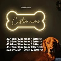 Letrero LED de Neón Personalizado con Nombre de Mascota Neonawall, Decoración para el Hogar, Regalo para Dueños de Mascotas, Luces de Neón