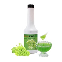 Pabrik HENGZHI OEM Bahan Baku Teh Bubble Selai Buah Segar 1.2kg Konsentrat Saus Puree Hami Melon Guava Produsen