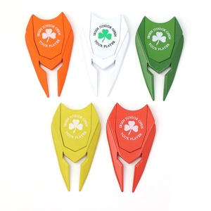 4n1 Caps Rond Divit Galvanoplastie Chaîne Balle Pli Émail Clip Rose Plume Réparation Fuzhou Golf Divot Outil De Réparation Fidget Spinner - Product Image 4