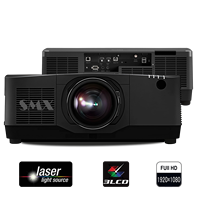 Projecteur laser extérieur SMX 20000 lumens 3LCD, haute luminosité, écran de projection manuel, prend en charge la cartographie 4K 3D