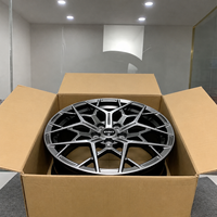 ZHMT Nuevas Llantas de Aleación Forjadas con Acabado Negro Brillante, de 18-22 Pulgadas, Ligeras y de Alto Rendimiento, ET de 25 mm para Audi Mercedes para 5x112