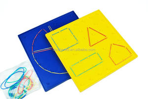 กระดานเรขาคณิตสองด้านแบบมอนเตสซอรี่ 7x7 ช่อง สำหรับเด็ก ฝึกสมองด้วยภาพ - Product Image 3