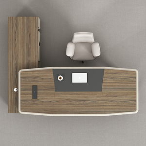 Mesa de oficina moderna de lujo y alta calidad, en forma de muebles de oficina L, mesa de oficina ejecutiva para uso de Director Ejecutivo o gerente, venta al por mayor, 2017 - Product Image 5