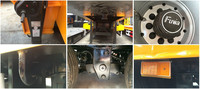 Semi-remorque surbaissée AOTONG à 3 essieux, chargement frontal, 40 tonnes, col de cygne détachable, en acier, suspension pneumatique robuste à poutres en I, 4 mm à carreaux
