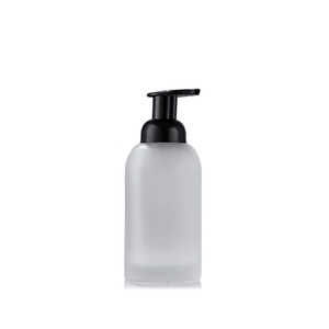 Distributore automatico all'ingrosso di schiuma 375ml bottiglie di vetro vuote chiaro smerigliato 250ml liquido schiumogeno bottiglia di sapone per le <span class=keywords><strong>mani</strong></span> - Product Image 3
