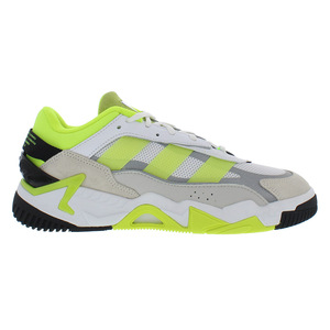 ADIDAS niteball II รองเท้าออกกำลังกายสำหรับผู้ชายและรองเท้าสำหรับออกกำลังกายแบบไขว้รองเท้าสีขาว/โซลาร์สีเหลือง/แกนสีดำ-100% ของแท้ - Product Image 1