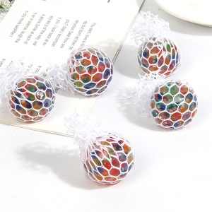 Most Popular TPR Mesh Grape Water Beads <b>Squishy</b> Balls Slow Return Hand Exercise Squeeze Stress Relieve Toys for Kids and Adults - Product Image 5