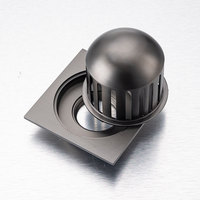Drain de sol anti-blocage pour balcon extérieur, drain de douche en laiton anti-odeur et anti-insectes