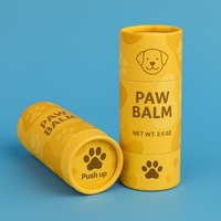 Tubes en papier écologiques personnalisés 20g 50g/65g/70g pour déodorant, baume apaisant pour pattes de chien, cosmétiques et baume pour le nez – Emballage push-up