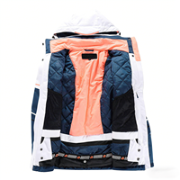 Veste de ski pour homme, imperméable, respirante, coupe-vent, sans PFC, DWR, chaude, extensible, durable, multi-poches, OEM personnalisé