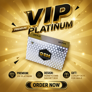 New Arrivals Platinum Sachet Box for Gold VIP Rhino Pink <strong>Cat</strong> <strong>Choco</strong> Gummy Hard Steel Miel Spot Trading Vital Supplement Packs - Product Image 1
