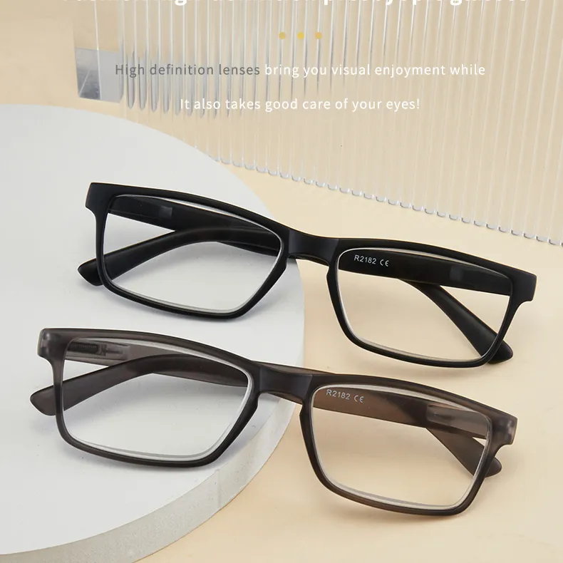 Dubery Eyewear Kính đọc sách cho nam giới không có vành Kính Đọc Sách 1.50 nhà sản xuất Unisex vuông kim loại kính đọc sách 2.0