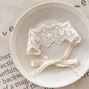 한국 땋기 헤어 액세서리 넥타이 머리띠 여성용 달콤한 꽃 헤어 밴드 - Product Image 3