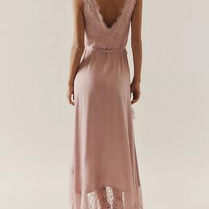 Robe d'été élégante mi-longue sans manches en dentelle pour femme 2025 – Robes décontractées personnalisées de haute qualité pour femmes - Product Image 3