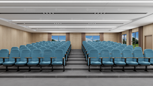 Silla de Auditorio de Diseño Moderno en Oferta, Muebles de Teatro, Silla Cómoda con Reposabrazos de Madera Maciza, Tablero de Escritura, Duradera para Uso Comercial - Product Image 6