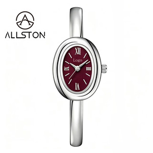 Montre pour femme Virtue Simple Fashion, étanche, boîtier en alliage doré, petit cadran ovale, chiffres romains, mouvement japonais, montre pour femme - Product Image 1