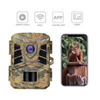 Cámara de Caza Sensvision 4K CMOS WiFi Starvis con Visión Nocturna, Detección de Movimiento de 70 pies, Impermeable, Multipotencia