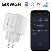 SIXWGH Cozylife EU prise intelligente 16A WiFi commande vocale prise de courant moniteur d'énergie coucher de soleil minuterie Alexa Google Home intégration CE