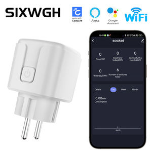 Sixwgh cozylife EU ปลั๊กอัจฉริยะ16A WIFI ควบคุมด้วยเสียงซ็อกเก็ตตรวจสอบพลังงานพระอาทิตย์ตกจับเวลา Alexa <span class=keywords><strong>Google</strong></span> Home Integration CE - Product Image 6