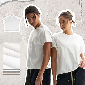 T-Shirt da Uomo Personalizzata di Alta Qualità 250 GSM, Modello Dritto per Fitness, Vestibilità Ampia, Bianca, Senza Stampe - Product Image 1