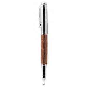 Penna ROLLERBALL in ottone, legno e cromatura per la scrittura - Product Image 2
