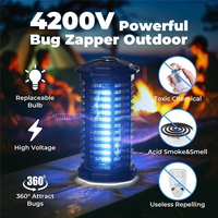 Lampe anti-moustiques électrique photocatalytique USB portable pour intérieur, répulsif anti-insectes volants pour la maison, le dortoir et l'usage domestique