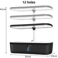 Équipement de culture hors sol, système de culture hydroponique intelligent pour la maison, pots à légumes, boîtes de culture pour plantes/fleurs, haute rigidité 3