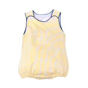 Estate striscia gialla Seersucker bambina Set corto <span class=keywords><strong>per</strong></span> bambini <span class=keywords><strong>vestiti</strong></span> abbinati su misura di cotone bambino vestito <span class=keywords><strong>per</strong></span> le ragazze - Product Image 3