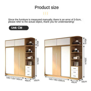 Muebles de Dormitorio de Diseño Moderno, Armario de Madera Duradero <span class=keywords><strong>a</strong></span> Precio Económico con Área de Exhibición, Armario Empotrado de Lujo para Ropa - Product Image 6