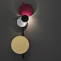 Lampu Dinding colokan gaya Nordic Modern, lampu dinding latar belakang jarak jauh mewah untuk lampu dekorasi ruang tamu koridor samping tempat tidur