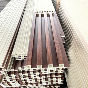 Panneau mural intérieur en PVC Revêtement cannelé en bois composite Panneau de revêtement cannelé en plastique Panneau <span class=keywords><strong>Mentel</strong></span> - Product Image 3