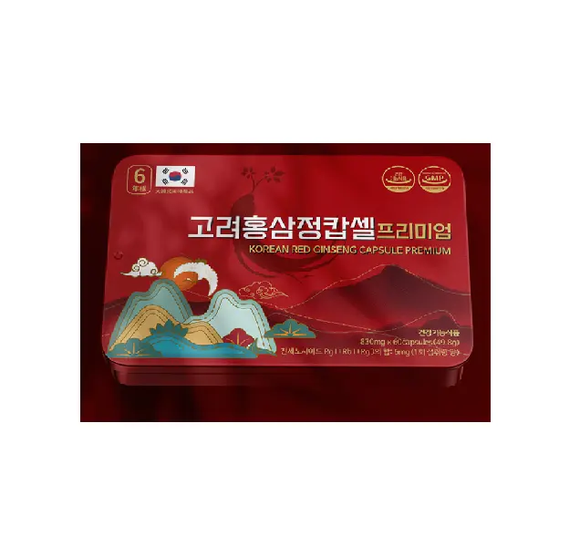 Ginseng rouge de qualité supérieure Oem Odm Private Label Concentré de ginseng rouge 100% Ginseng coréen Capsule