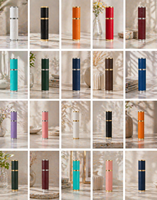 Vente en gros d'atomiseurs de parfum miniatures de 5 ml, flacon en verre rechargeable de 10 ml avec vaporisateur fin et logo personnalisé