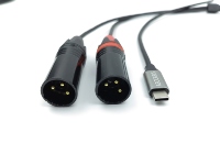 Câble adaptateur USB Type-C vers XLR mâle, connecteurs plaqués or épais, gaine tressée, résolution 4K pour ordinateur, audio de voiture, microphone