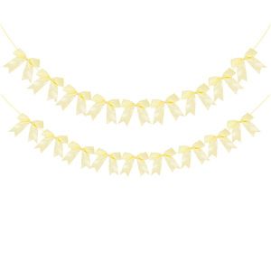 FangZHI Ribbon Bow Banner Polyester Handmade Decorative Swallowtail Bows For Birthday Party Indoor Decoration - Product Image 2
