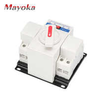 Mini interrupteur de transfert automatique double puissance 50A avec changement de source manuel et haute précision pour générateur de secours extérieur modèle WFQ